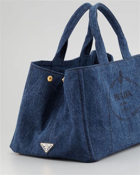 canvas tote bag prada|prada denim tote bag.